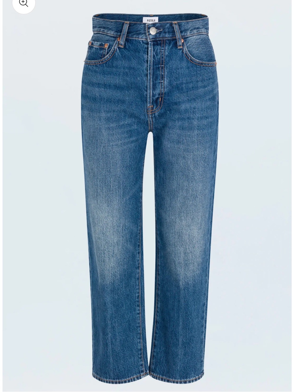 pistola Cassie Super High Rise crop Straight-Leg Jeans in Fairview